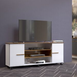 Rack Tv 65" Odeon - Canela / Blanco