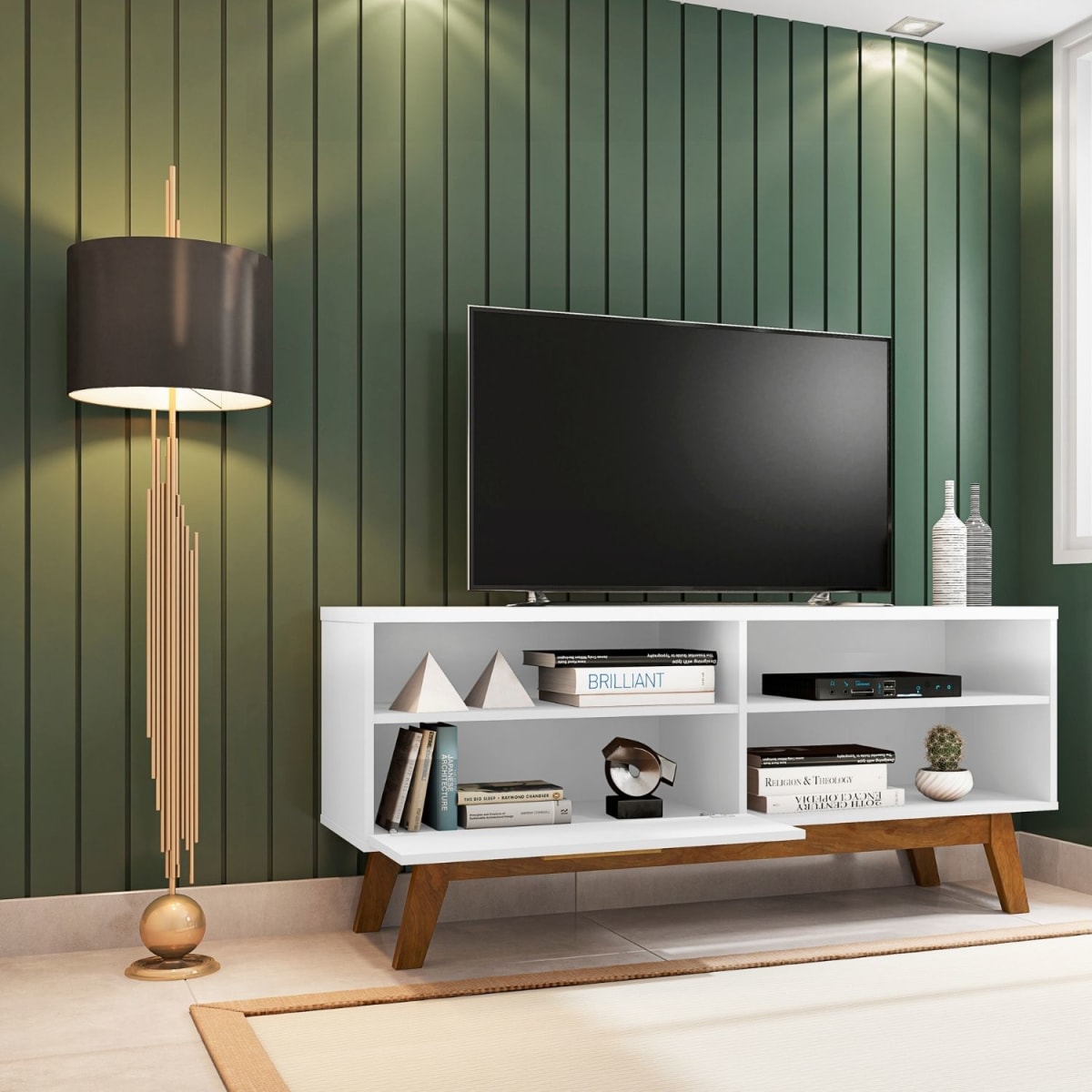 Rack Tv 55" Paladio - Blanco - Imagen 2