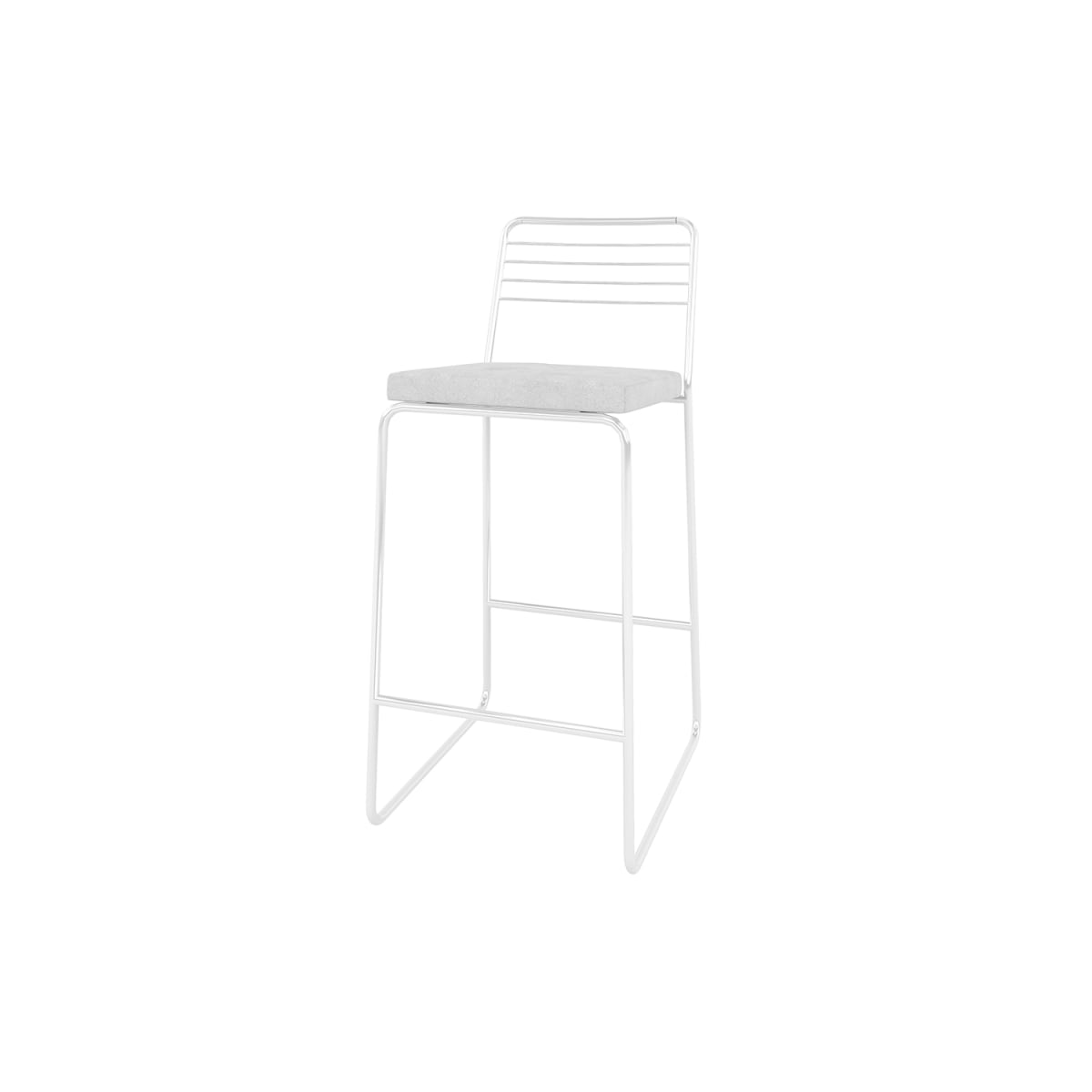 Taburete Hudson - Blanco - Imagen 2