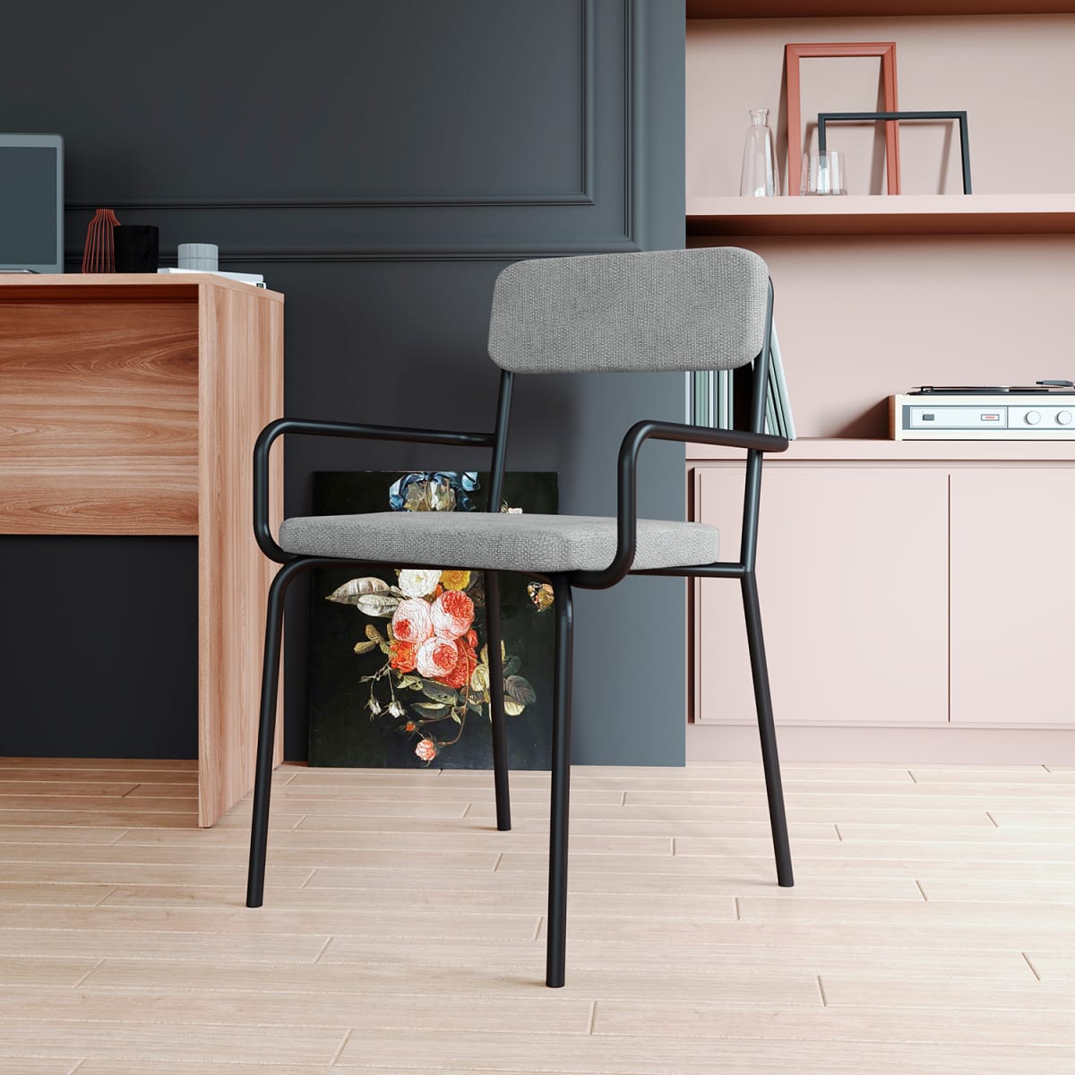 Silla Lenox - Negro / Gris