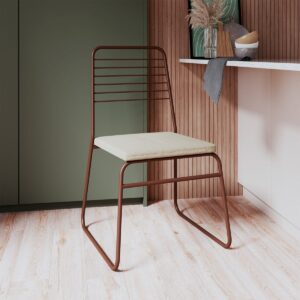 Silla Eiffel - Oro Envejecido / Mocca