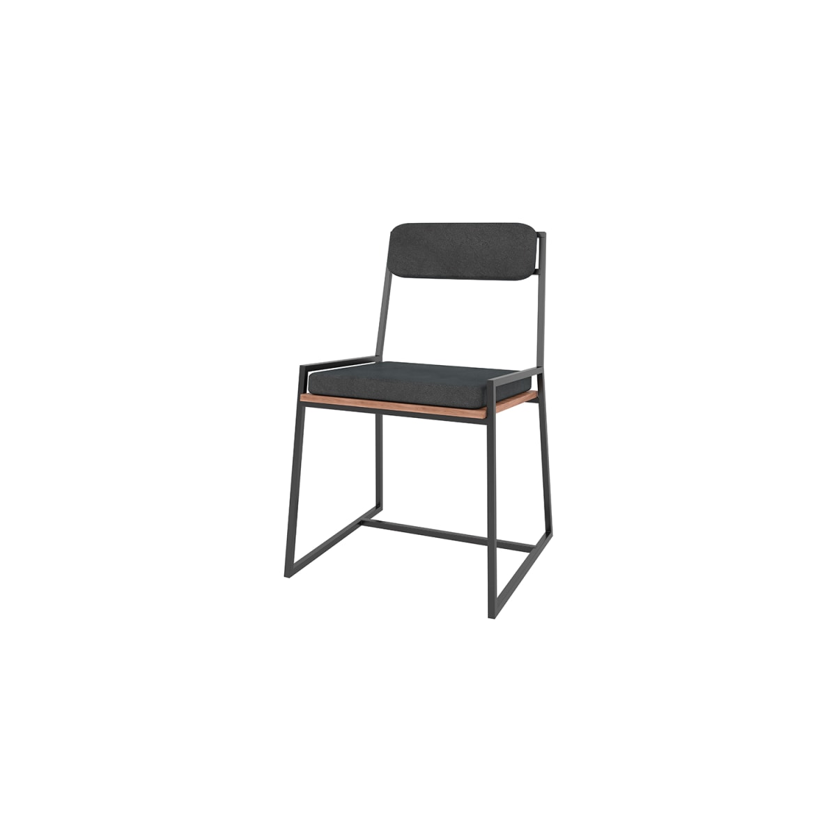 Silla Harlem - Negro / Castaño - Imagen 2