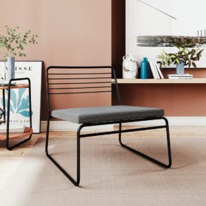 Poltrona Bermont - Negro / Gris