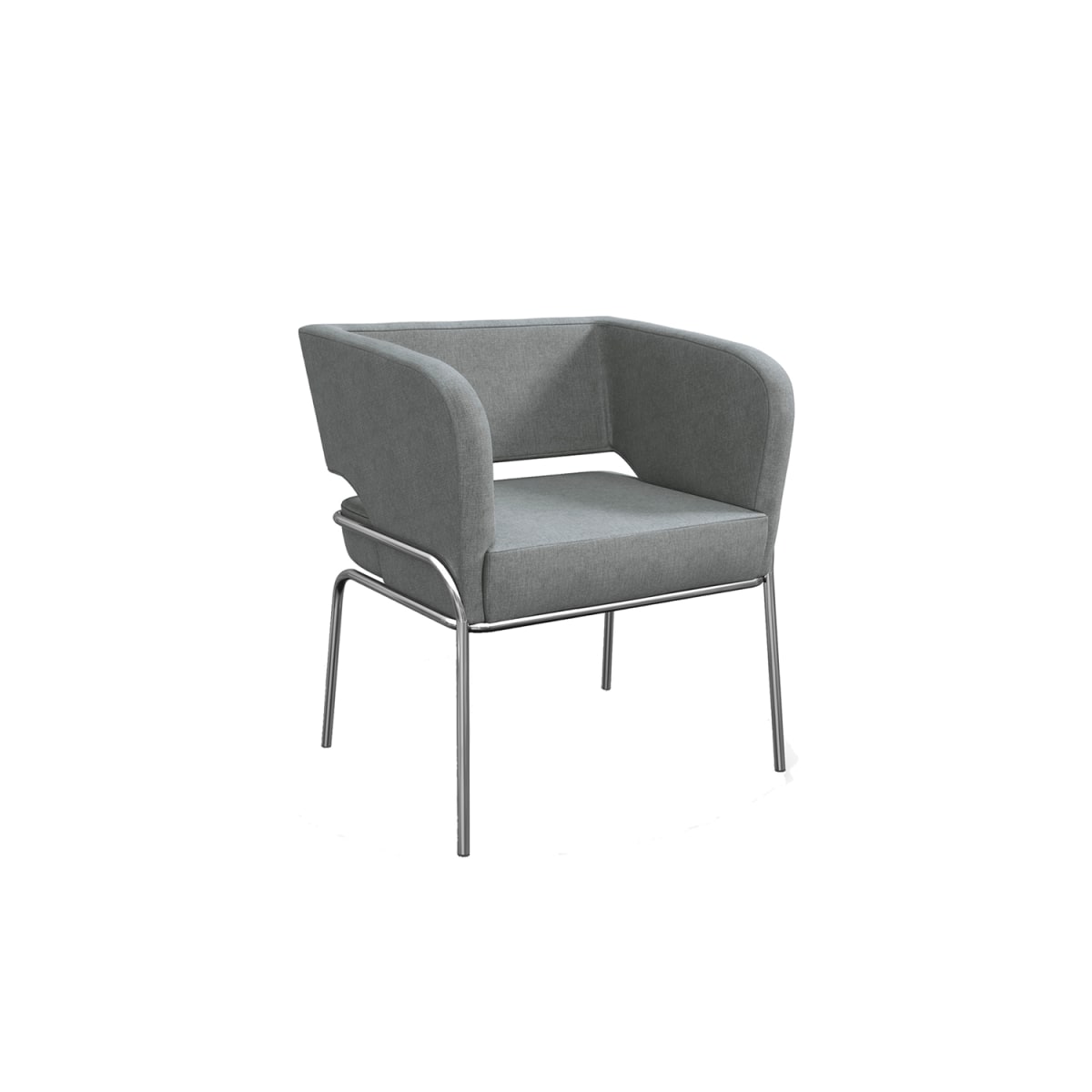 Poltrona Urbana - Cromado / Gris - Imagen 2