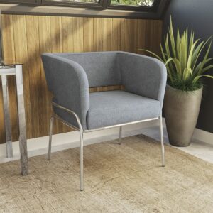 Poltrona Urbana - Cromado / Gris