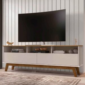 Rack Tv 65" Elegant - Canela / Blanco Invierno