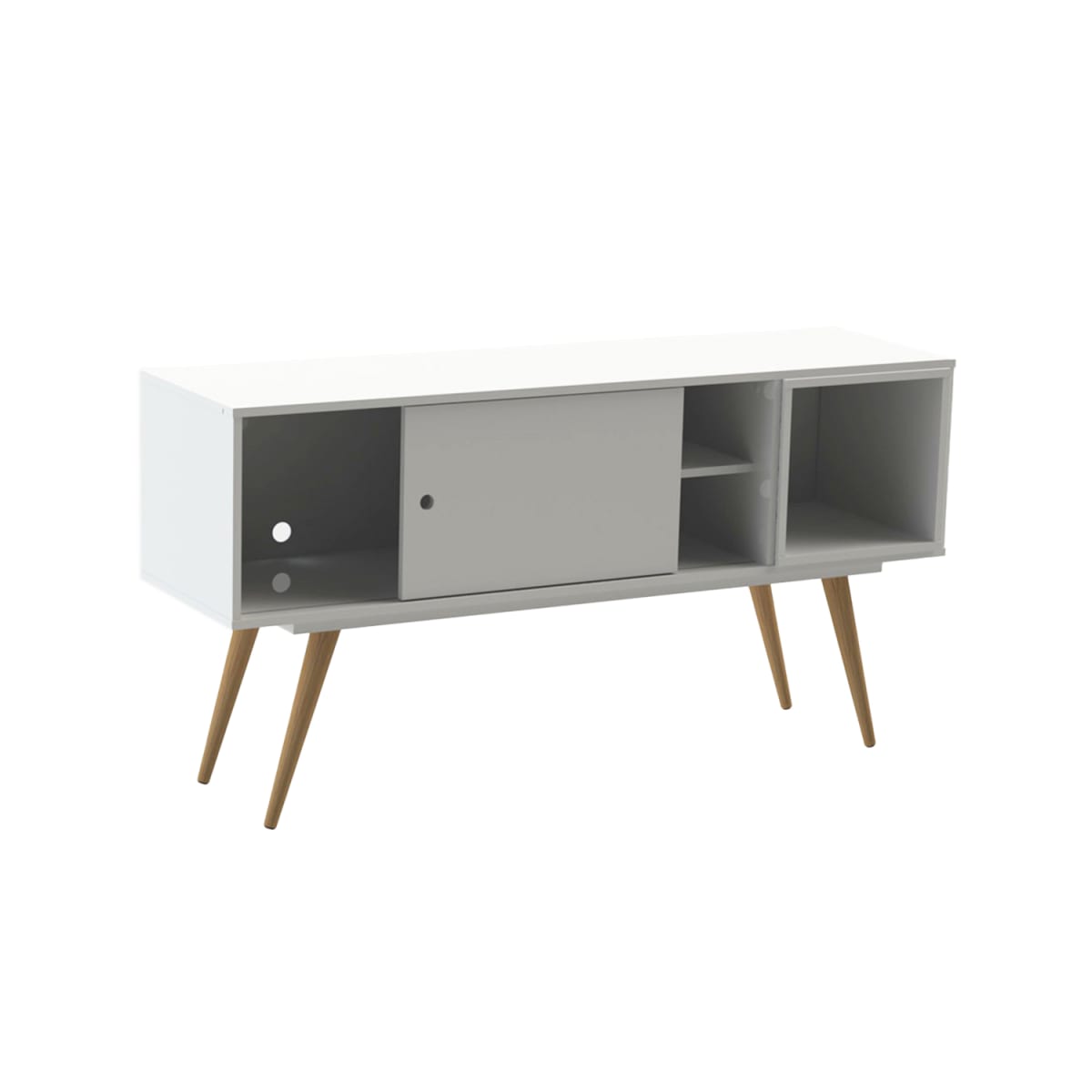 Rack Tv 60" Retro65 - Blanco - Imagen 2
