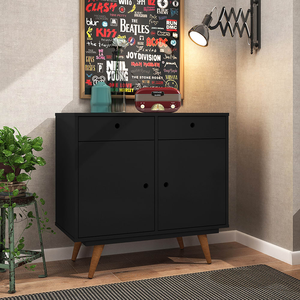 Aparador Buffet Retro90 - Negro