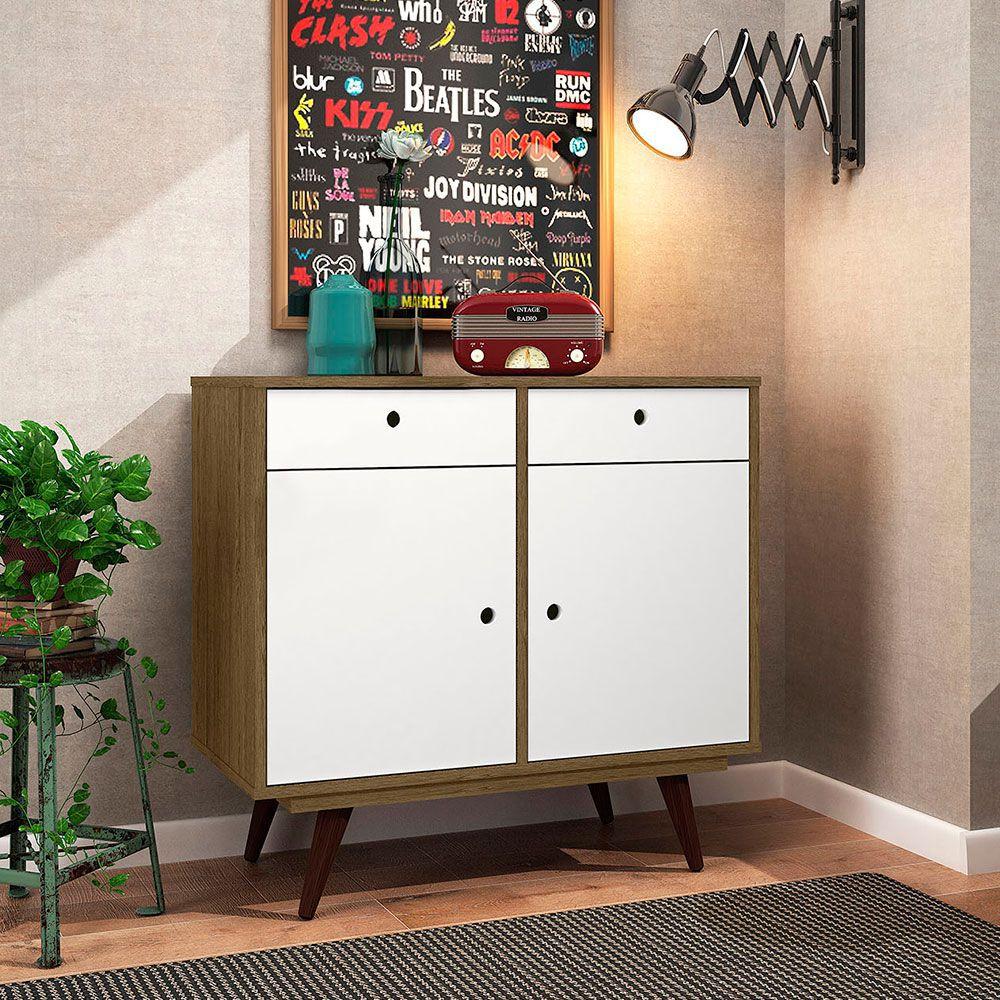 Aparador Buffet Retro90 - Rústico / Blanco