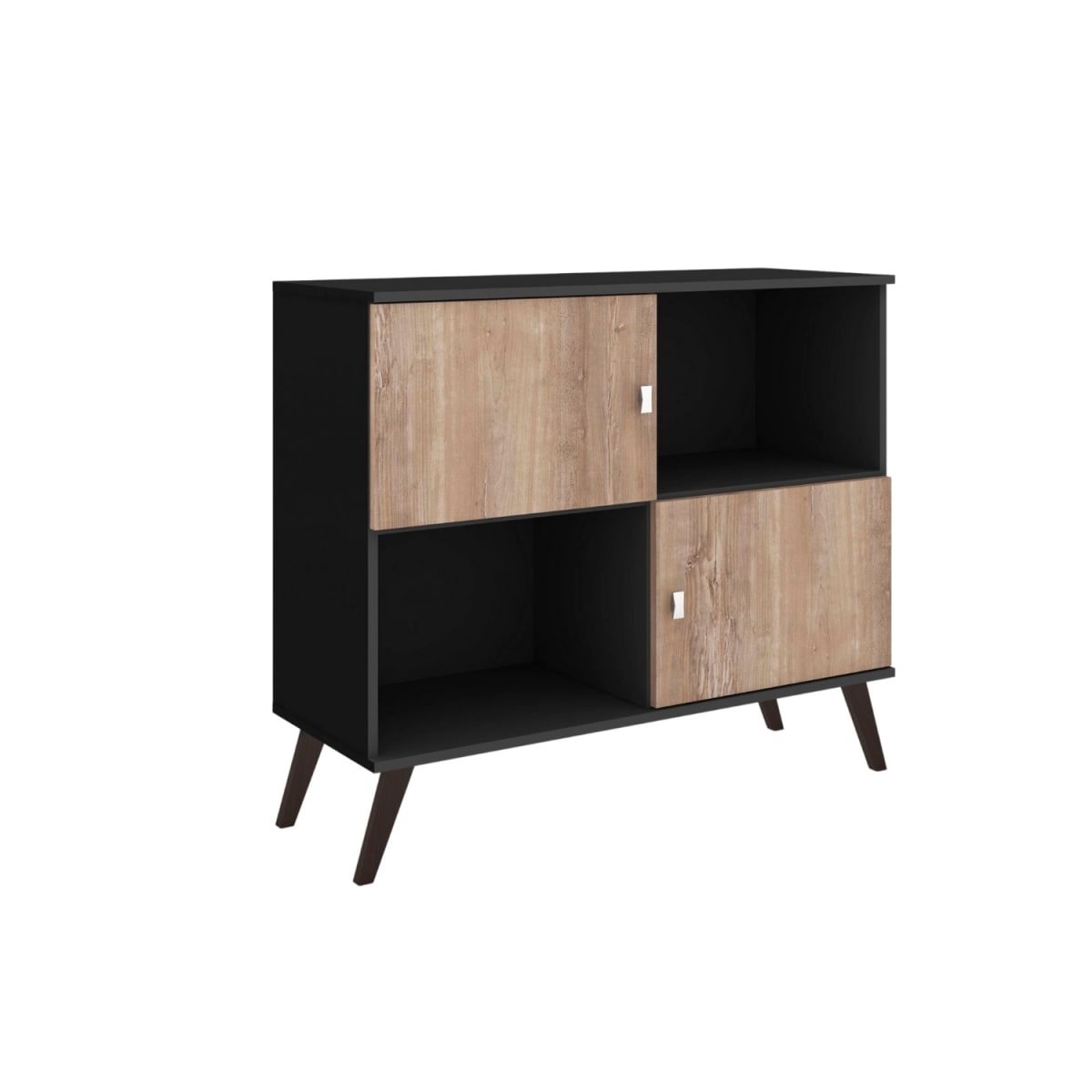 Rack Alto Tv42 - Negro / Rústico - Imagen 2