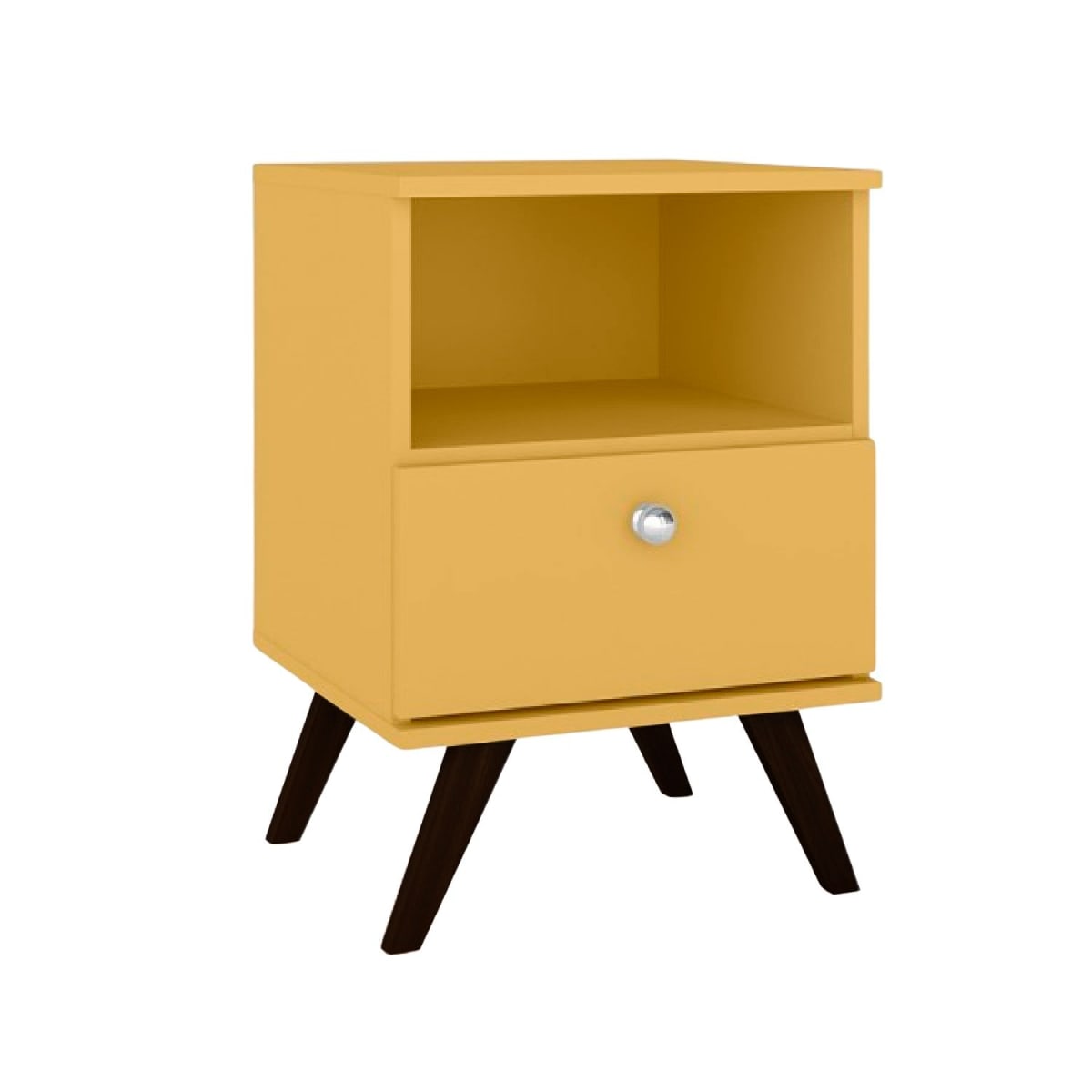 Velador Retro 1 Cajón - Amarillo - Imagen 2