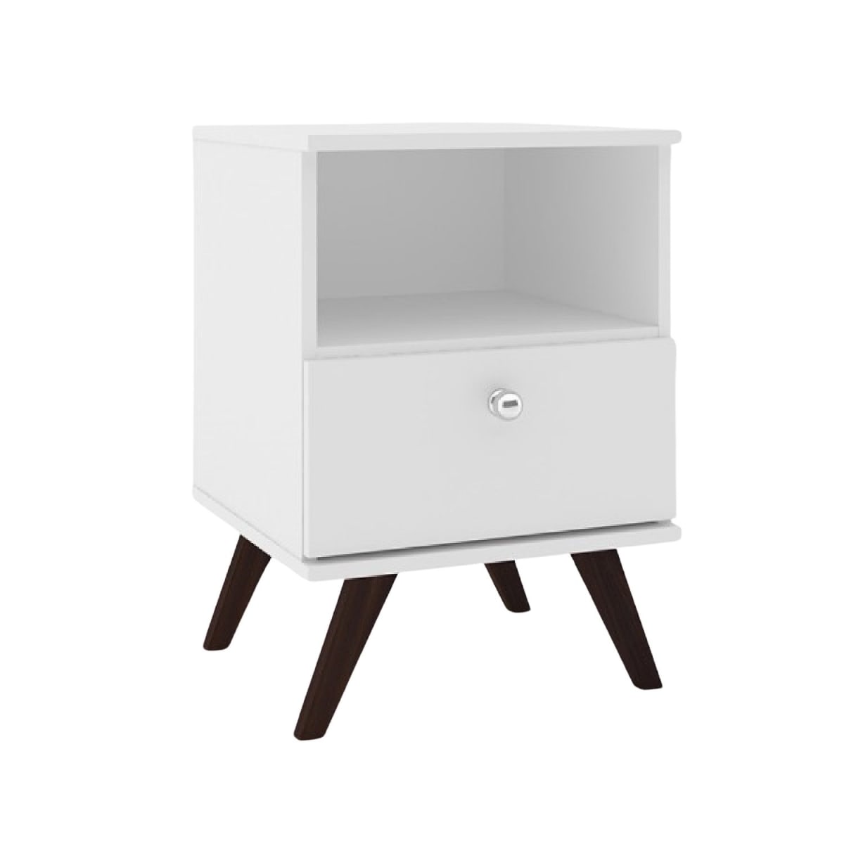 Velador Retro 1 Cajón - Blanco - Imagen 2