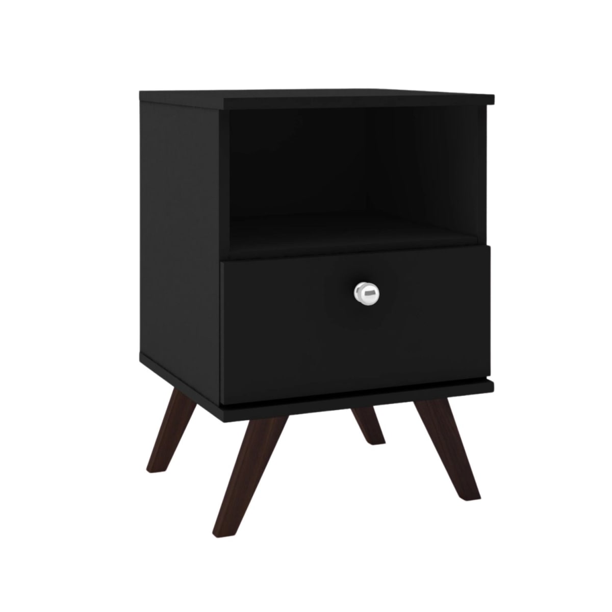 Velador Retro 1 Cajón - Negro - Imagen 2