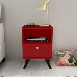 Velador Retro 1 Cajón - Rojo