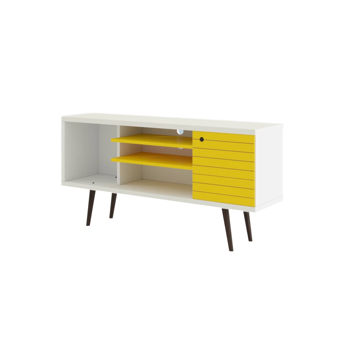 Rack TV 55" Safira - Blanco / Amarillo - Imagen 2