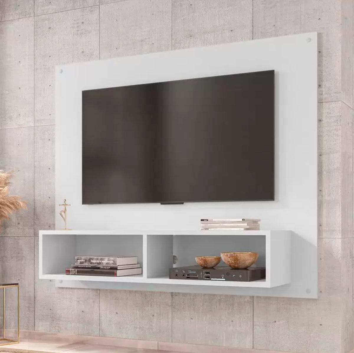 Panel Rack Tv 42" Viena - Blanco