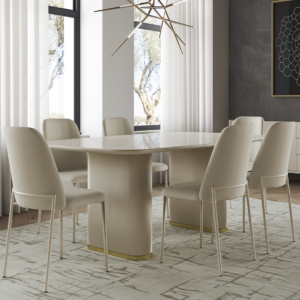 Comedor 1.8 Lintz 6 sillas Lucille Off White